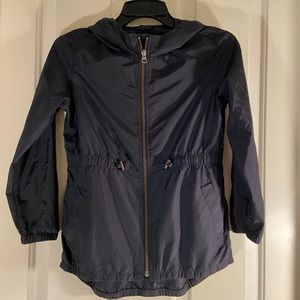 Gap Girls Hooded Navy Windbreaker